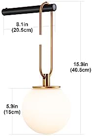 Battery Operated Wall Sconces Set of 2,Dimmable Wall Sconce Battery Powered with Remote Control,Indoor Not Hardwired Wall Lamp for Bedroom, Mid-Century Modern Wall Light