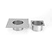 Exhausto Fan 96218 Stainless Steel Chimney Adapter 8" Steel Chimney Adapter for the Exhausto RS12 an