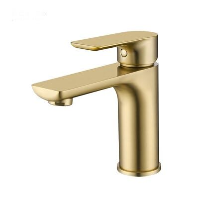 Robinet de bassin or brossé carré mat pour mitigeur lavabo salle de bains