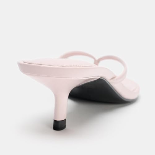 Image of Women's Miami Kitten Heels Sandals Square Open Toe Thong Sandal Flip Flop Heels +Memory Foam Heeled Sandals for Women