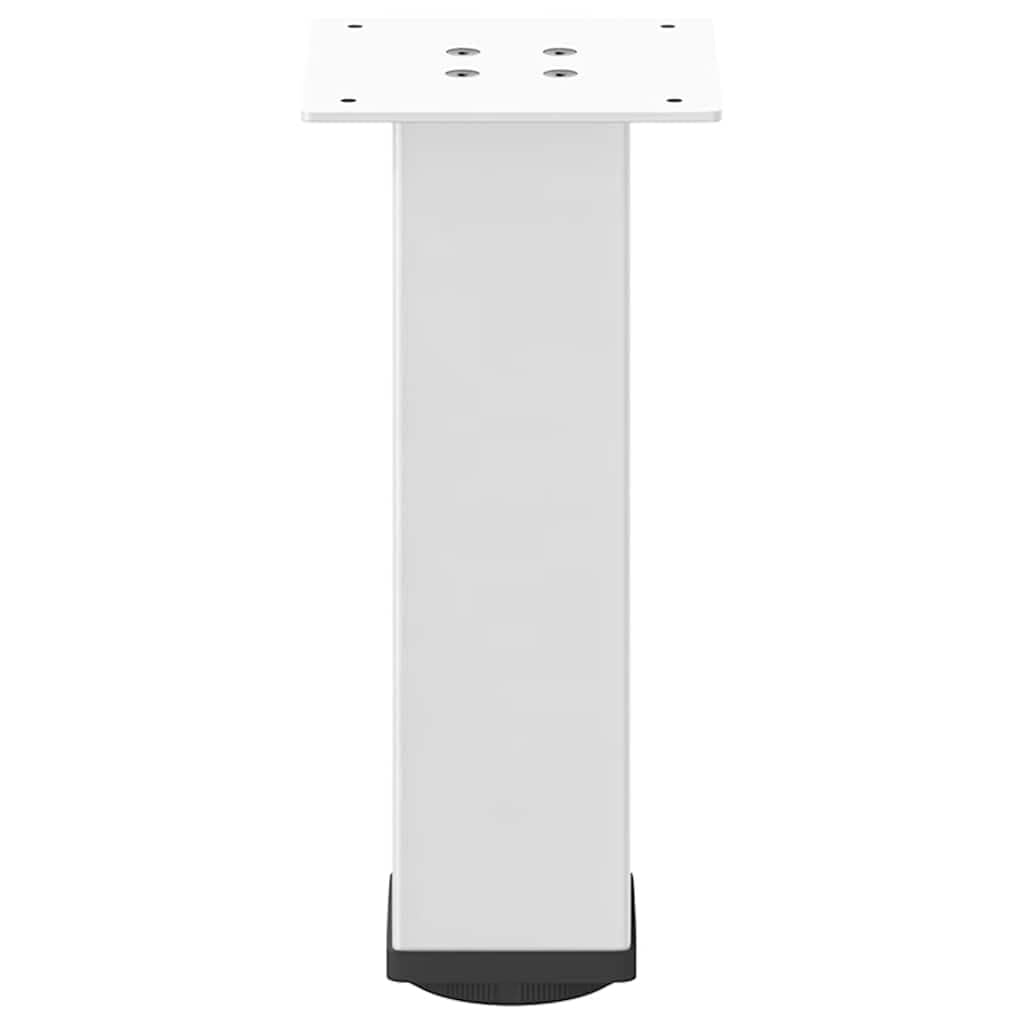 Gambe per tavolino 4 pezzi 42-44 cm Acciaio Bianco