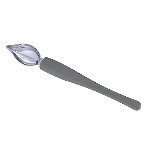 Cabilock Stainless Steel Painting Spoon Culinary Saucier Spoon for Artistic Food Decoration Kitchen Utensil for Buffets Restaurants