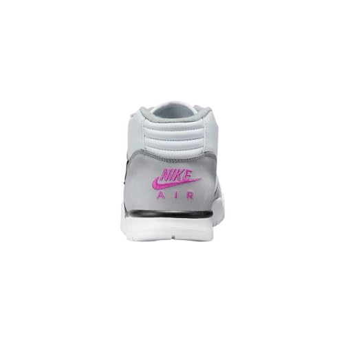 Image of Nike Men's Air Trainer 1 Fashion Trainers, Medium Grey White Hyper Purple Black, 13 US