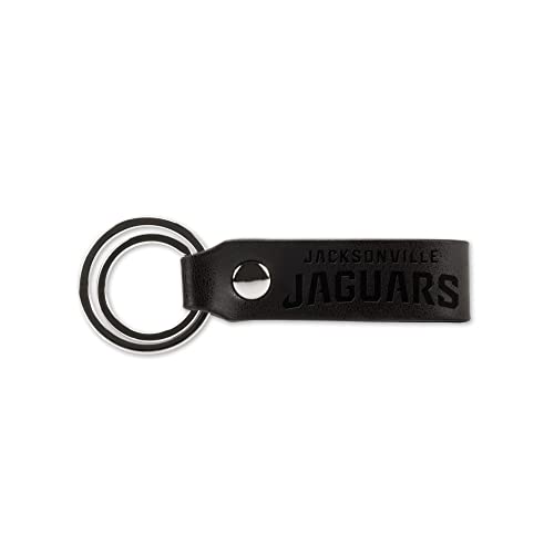 Rico Industries NFL Faux Leather Keychain Jacksonville Jaguars 4 X 1.4