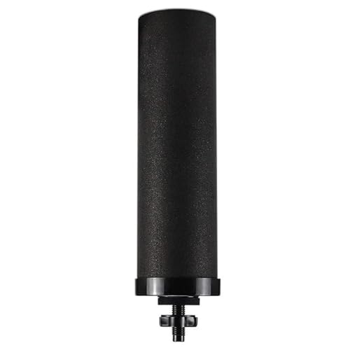 ycezw Reemplazo del filtro de agua negro, cartucho de reemplazo del filtro de agua - Filtro de agua de carbono activado negro,Gran de purificación cartuchos de purificador de cloro para lavabo