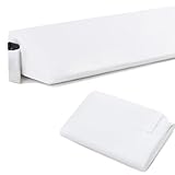 Horbaunal Queen Size Bed Wedge Pillow Cover for Headboard Gap, Headboard Wedge Pillow Case Cover Only, 60' x 10' x 6', White