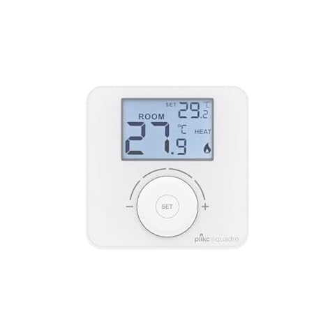 plikc Digital Wall Thermostat with Backlit Display Cover