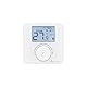 Plikc plikc PLK267690 Digitaler Raumthermostat, batteriebetrieben, Weiß
