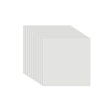 Fantasnight Fliesenaufkleber, weiß, 30 x 30 cm, 10 Stück, selbstklebende Wandfliesen, Marmor, abziehen und aufkleben, wasserdicht, abnehmbar, für Küchenrückwand