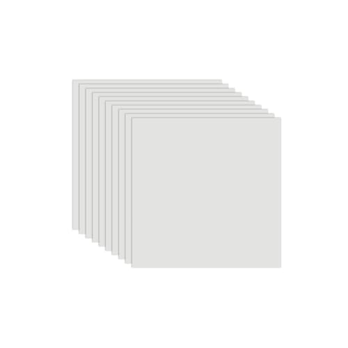 Fantasnight Tile Stickers White 30x30cm 10pcs, Self Adhesive Wall Tiles Marble, Peel and Stick Wall Waterproof, Removable Stick on for Kitchen Backsplash