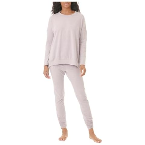 Splendid Women's Heavenly Long Sleeve Pajama Set, Smokey Fig, Medium Cover