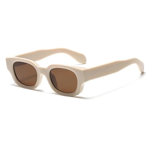 Lunettes de soleil pour femmes beige et marron chic