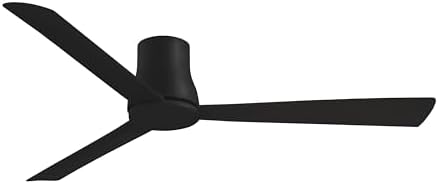 Minka-Aire F874-CL Simple Flush 60" Outdoor Hugger Ceiling Fan with Remote Control in Coal Finish