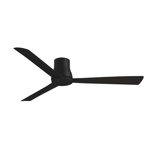Minka-Aire F874-CL Simple Flush 60' Outdoor Hugger Ceiling Fan with Remote Control in Coal Finish