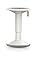 Produktbild Hocker upis1, höhenverstellbar, grau/weiß, Maße BxH: 330 x 450-630 mm