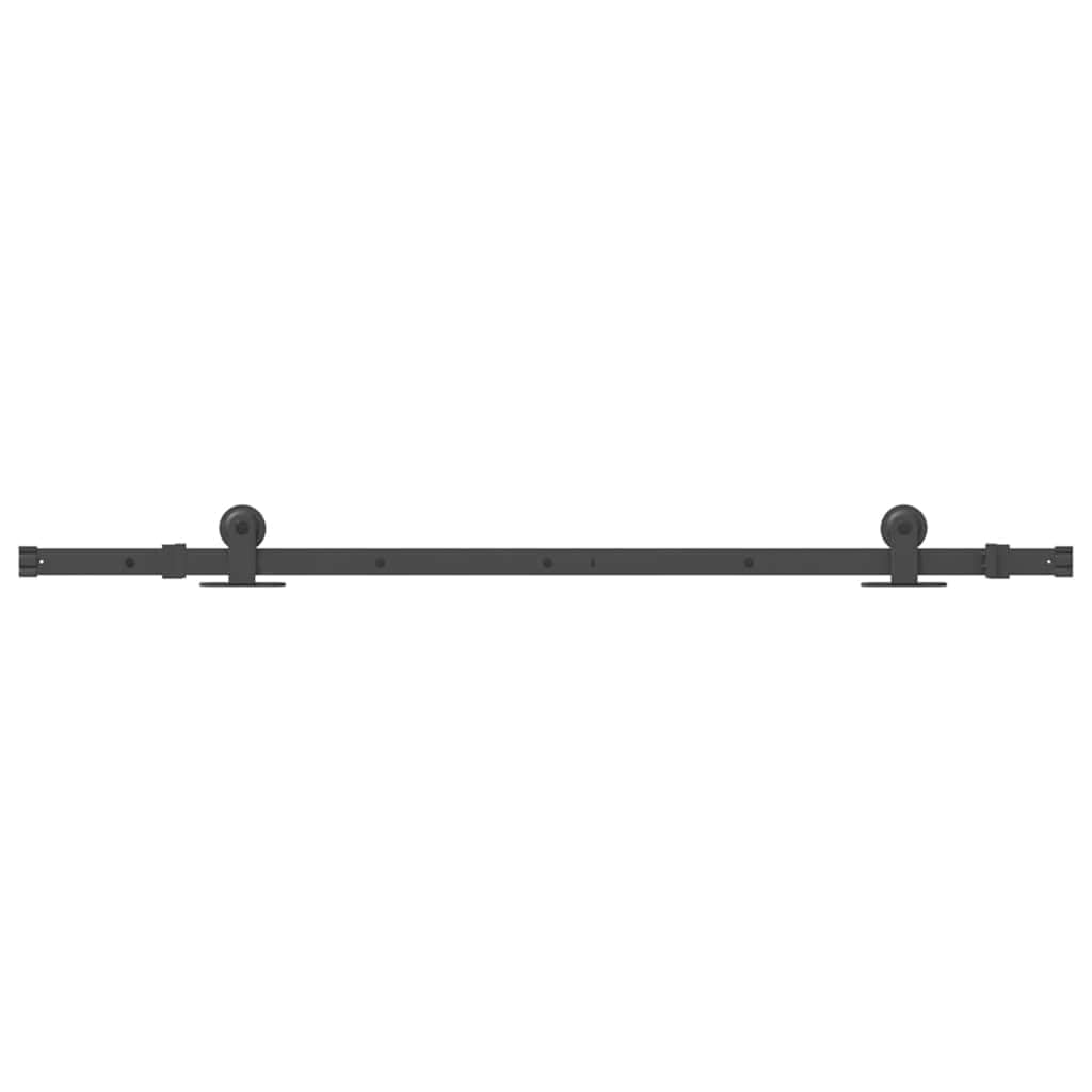 Refined Kit de herrajes para puertas correderas acero negro 152,5 cm