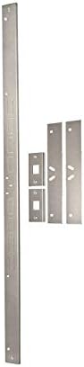 Armor Concepts Door Armor MAX Single Door Security Kit, Door Reinforcement Set for Jamb, Frame & Hinges, 5-Piece Door Lock Security, 30-Min Installation, Corrosion Proof, Satin Nickel