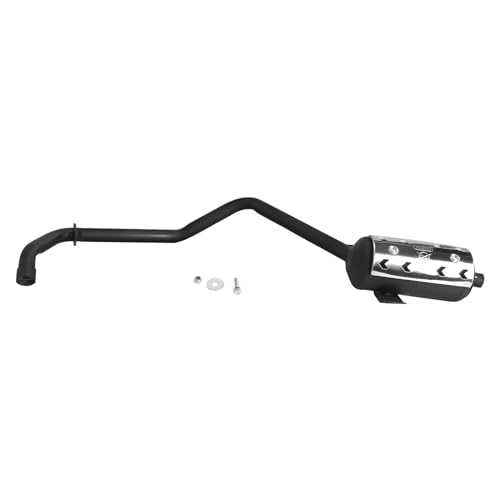 Exhaust Muffler Pipe 32mm (1.26") All-in-one Exhaust Pipe Sytem for 70cc 90cc 110cc 125cc Offroad Motorcycle Enduro Quad ATV Go Kart Dune Buggy 4 Wheelers Powersports Taotao Coolster Dreamy