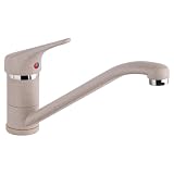 Schläfer 5106521 - Rubinetto per Cucina Granito Avena Triest, Miscelatore Monocomando per Lavello con Beccuccio Girevole a 360°, Connettori G 3/8 Pollici, Rubinetti per lavelli da Cucina, Ottone