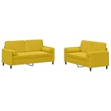 Il colore giallo brillante rende questo set il punto focale della stanza, ideale per chiacchierare o rilassarsi.