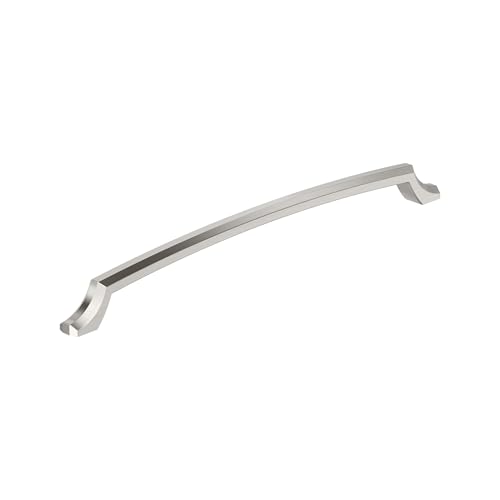 Amerock Bellamy 12-5/8 inch (320mm) Center-to-Center Satin Nickel Cabinet Pull, BP36714G10