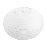 DOITOOL Round White Paper Lanterns 12 inch, Decorative Chinese/Japanese Hanging Round Paper Lanterns Lamp Japanese Lampshade for Wedding, Anniversary, Bridal, Birthday, Home Decor, Party Decoration