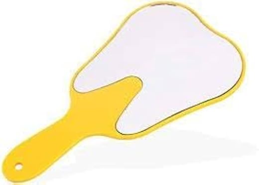 NMD Nexus Medodent Dental Tooth Shape Face Mirror(Yellow)