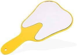 NMD Nexus Medodent Dental Tooth Shape Face Mirror(Yellow) - Review, Price and Buying Guide