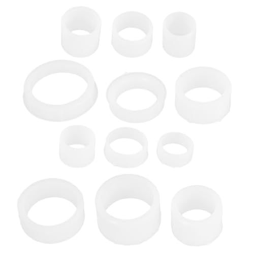 FUNOMOCYA Bench Grinder Accessory Kit 12 Pcs 7-20mm Wheel Adapter Bushings Plastic Reducing Adapters for Bench Grinders