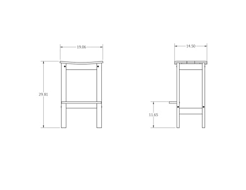 Shoreline Backless Bar-Height Stool, White/Palm Green by Bahia Verde - Used condition - Image 6
