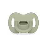 Suavinex, Ciuccio Tutto in Silicone, per Bambini 6/18 Mesi, Ciuccio con Tettarella Simmetrica Sx Pro, Super Morbido e Flessibile, Ideale per Dormire, Color Essence, Verde
