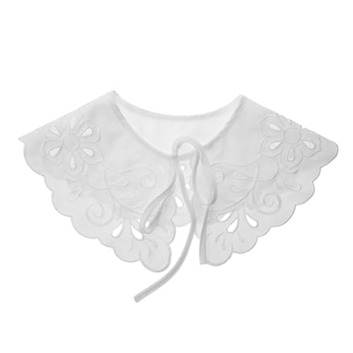 SHERCHPRY Pequeño Chal Collares Falsos Accesorio De Decoración De Ropa Blusa De Cuello Para Mujer Camisa Con Cuello Falso Cuello De Camisa Collar Falso Multiusos Hilo De Nailon