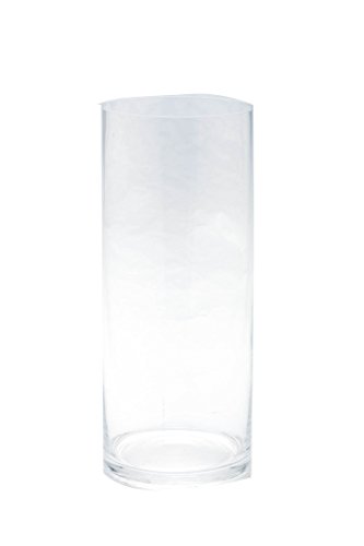 Diamond Star Glass 5" Dx12 Clear Cylinder, 5" By 12" #TOP5