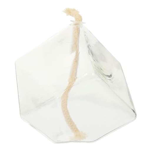LIFKICH 1ensemble Lampe à Huile Verre Transparent Lampe à Pétrole De Style Rétro Pour Décoration De Mariage Et Intérieur Facile à Utiliser Et Idéale Pour Créer Une Ambiance