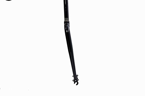 1.125 1 1/8 Inch Straight Blade Track Bike Road Fork Steel Threadless Steer Tube Uncut (Gloss Black) #TOP1