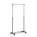 Honey-Can-Do GAR-01122 Adjustable Height Garment Rack, b, 33.1" x 16.7" x 65.75", Chrome/Black