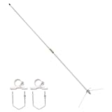 GMRS Base Antenna 462-467MHz,7.2dBi High Gain Fiberglass GMRS Radios Repeater Base Station UHF-Female SO239 Connector Antenna Compatible with GMRS Mobile Ham Radio