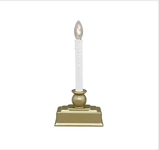 Image of berkley jensen LED Window Candles, 6 ct. - Matte Gold