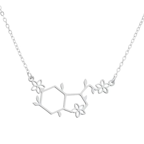 Collier formule chimique en argent, le cadeau idéal pour passionné de science - 3