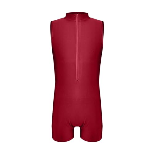 DUHENWU Herren Body Stringer Bodysuit Overall Unterhemd Bodycon Sportbody Mit Reißverschluss Eng Stretch Gymnastikbody Unterwäsche Overall Unterhemd Männer Gym Fitness Training Jumpsuit
