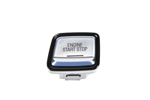 GM Genuine Parts 23402526 Galvano Silver Ignition Start/Stop Switch with Piano Black Bezel