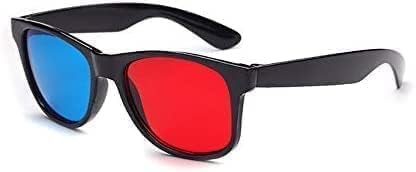 3D Glasses for Movies, Games and TV, Red and Blue Universal Style, Light Design