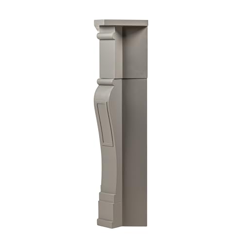 Image of Creative Co-Op Small Victorian Decorative Fireplace Mantel, Grey