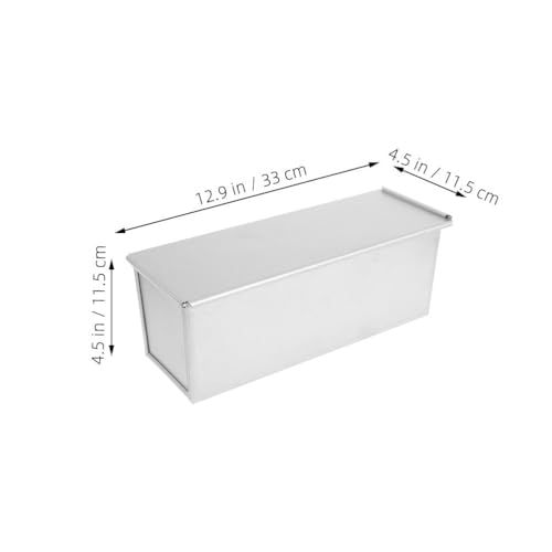 DECHOUS Pullman Loaf Pan with Lid 750g Aluminum Alloy Non-Stick Bread Loaf Baking Pan for Homemade Sandwich and Sourdough Bread by DECHOUS - Image 5