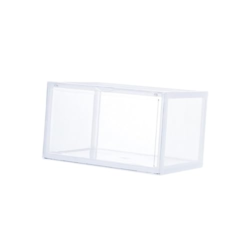 Boîte rangement chaussures antipoussière empilable avec côté transparent ouvert taille S - 2