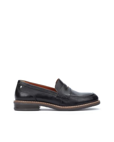 Image of PIKOLINOS Aldaya W8J-3541 Women's Loafers - Premium Calfskin Leather Slip-On - Lightweight Comfort, Removable Insole, Medium & Wide Width Ergonomic Everyday Support