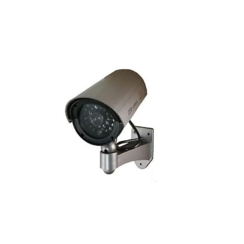 OISE ART STORE Trade Shop - Telecamera Finta Dome Dummy con LED Ir Lampeggiante Camera Videosorveglianza