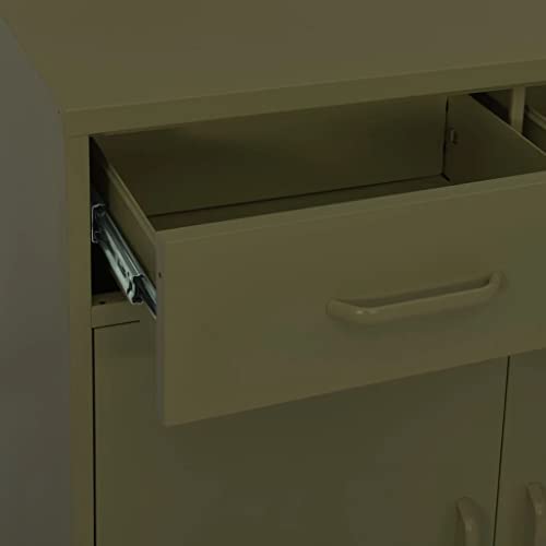 Vidaxl Storage Cabinet, File Cabinet For Home Office, Freestanding Drawer Cabinet With Drawers, Filing Storage, Industrial Style, Black Steel #TOP6