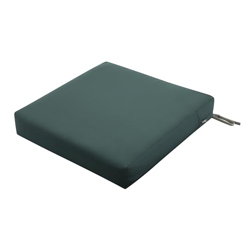 Classic Accessories Ravenna Water-Resistant Patio Lounge Chair/Loveseat Cushion, 25 x 27 x 5 Inch, Mallard Green