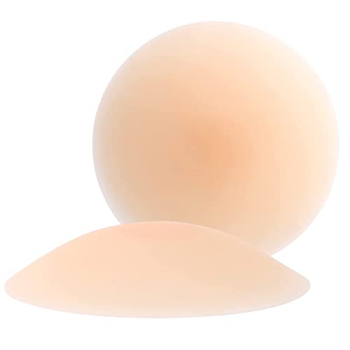 BigCheer Klebe BHS für Frauen, Wiederverwendbare Invisible Bra für Klebe BH Push Up für Kleine Brüste - Selbstklebende Silikon-Nippelabdeckung Frauen für rückenfreies Kleid Abendkleid für A/B Cups Cover